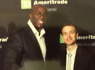  Lance and Magic Johnson at the TD Ameritrade 2015 Nati